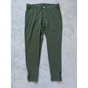 Primo Golf Jogger Pants Mens 36 Regular Olive Green Performance Stretch Cuffed